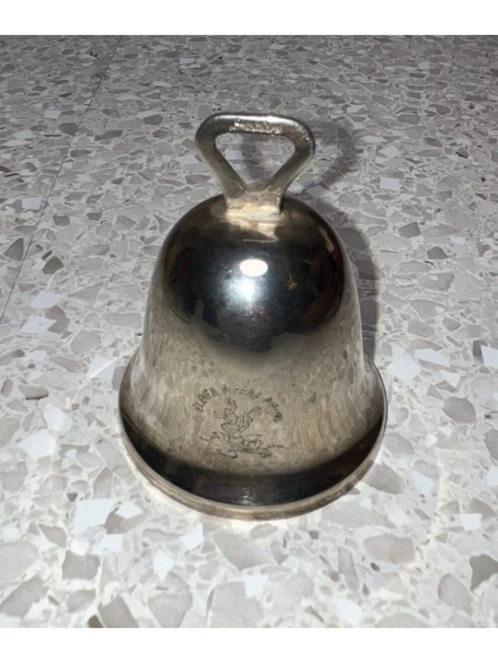 Reed & Barton Christmas Silver Plated Bell Twelve Days Eleven Pipers Piping 1982